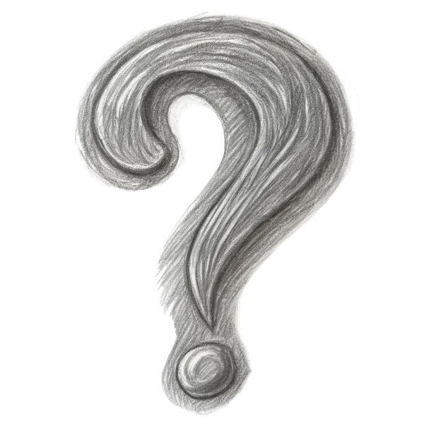 gezeichnetes Fragezeichen